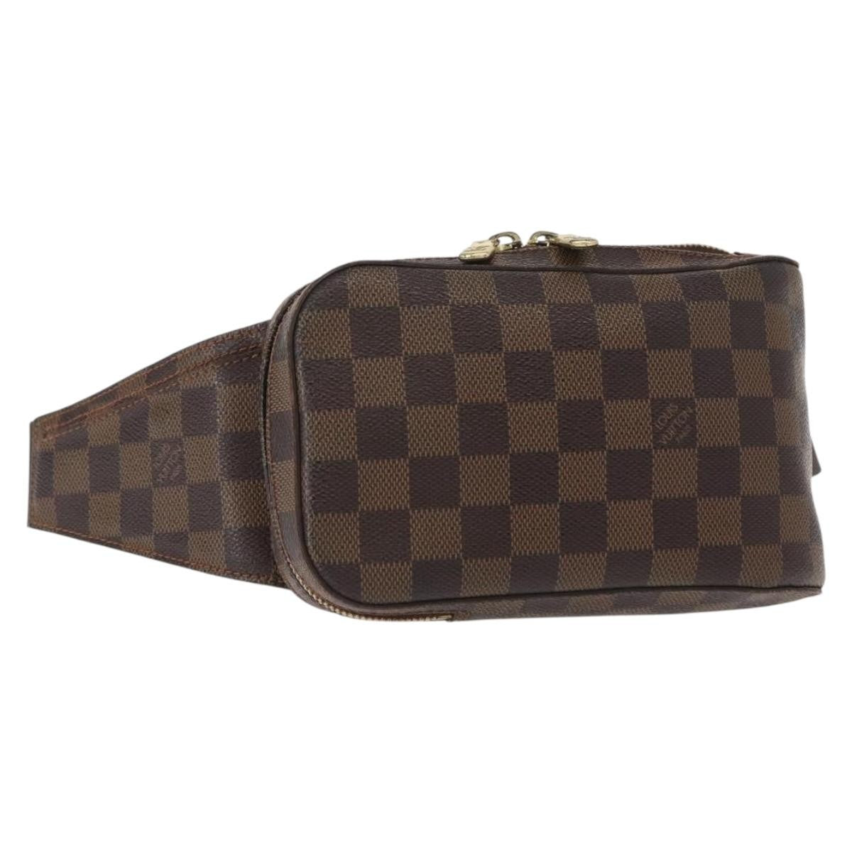 Louis Vuitton Geronimos Waist Bag Damier, BROWN, CANVAS, Shoulder bag