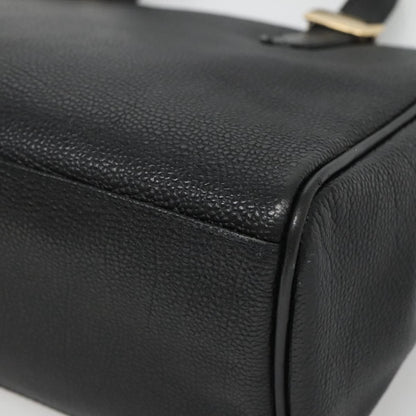 Burberry Vintage Handbag Leather, BLACK, LEATHER, Handbag