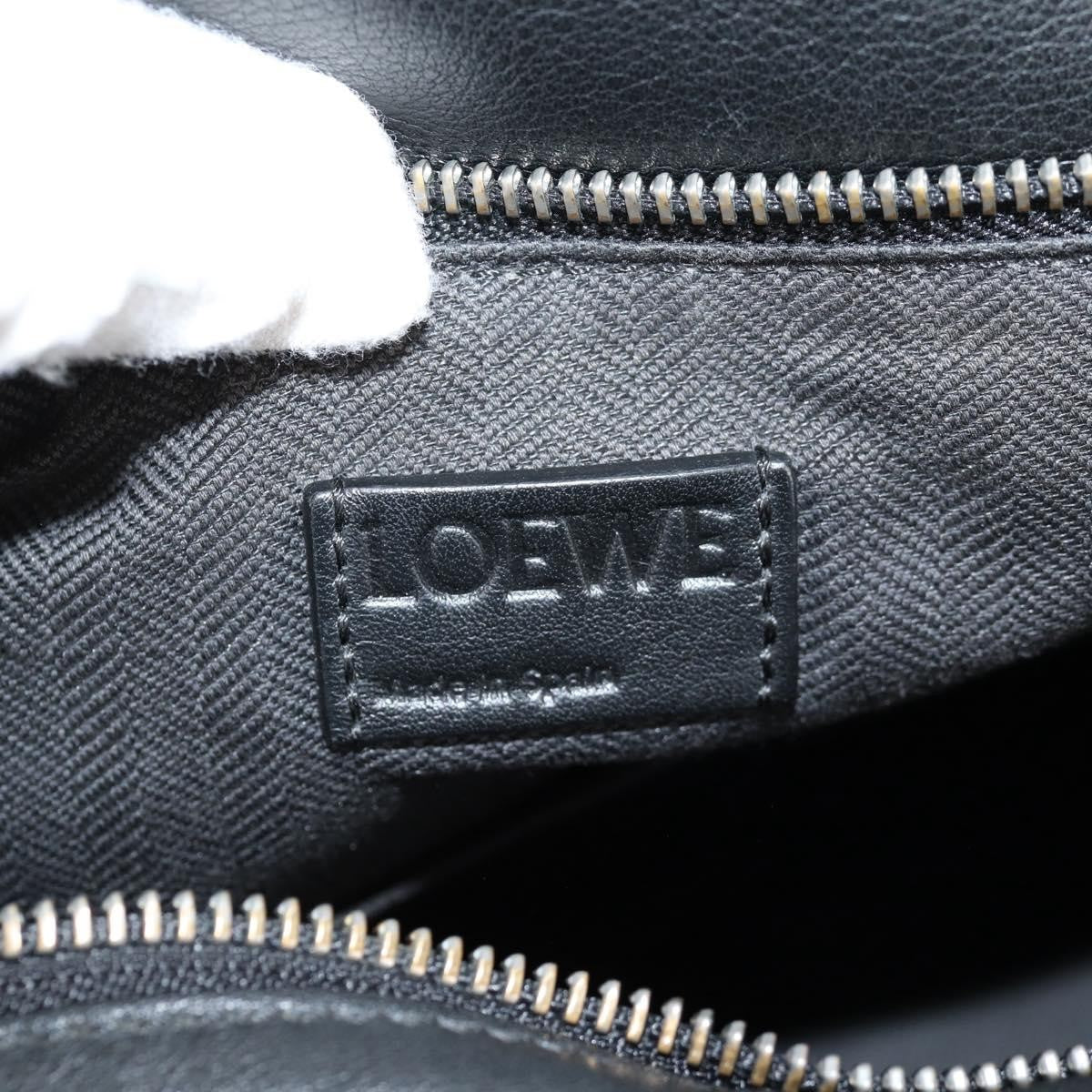 Loewe Puzzle Bumbag Leather, BLACK, LEATHER, Travel bag