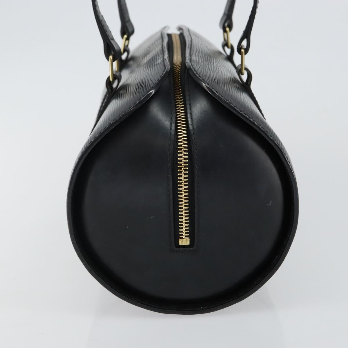 Louis Vuitton Soufflot Handbag Epi Leather, BLACK, LEATHER, Handbag
