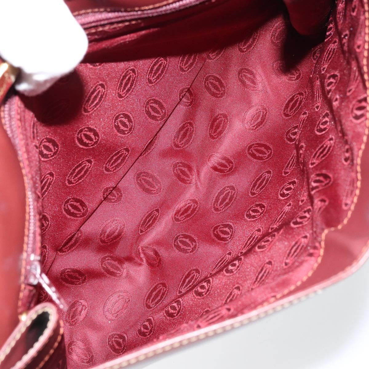 cartier Must de Cartier Clutch bag Leather, BURGUNDY, LEATHER, Clutche & pouche