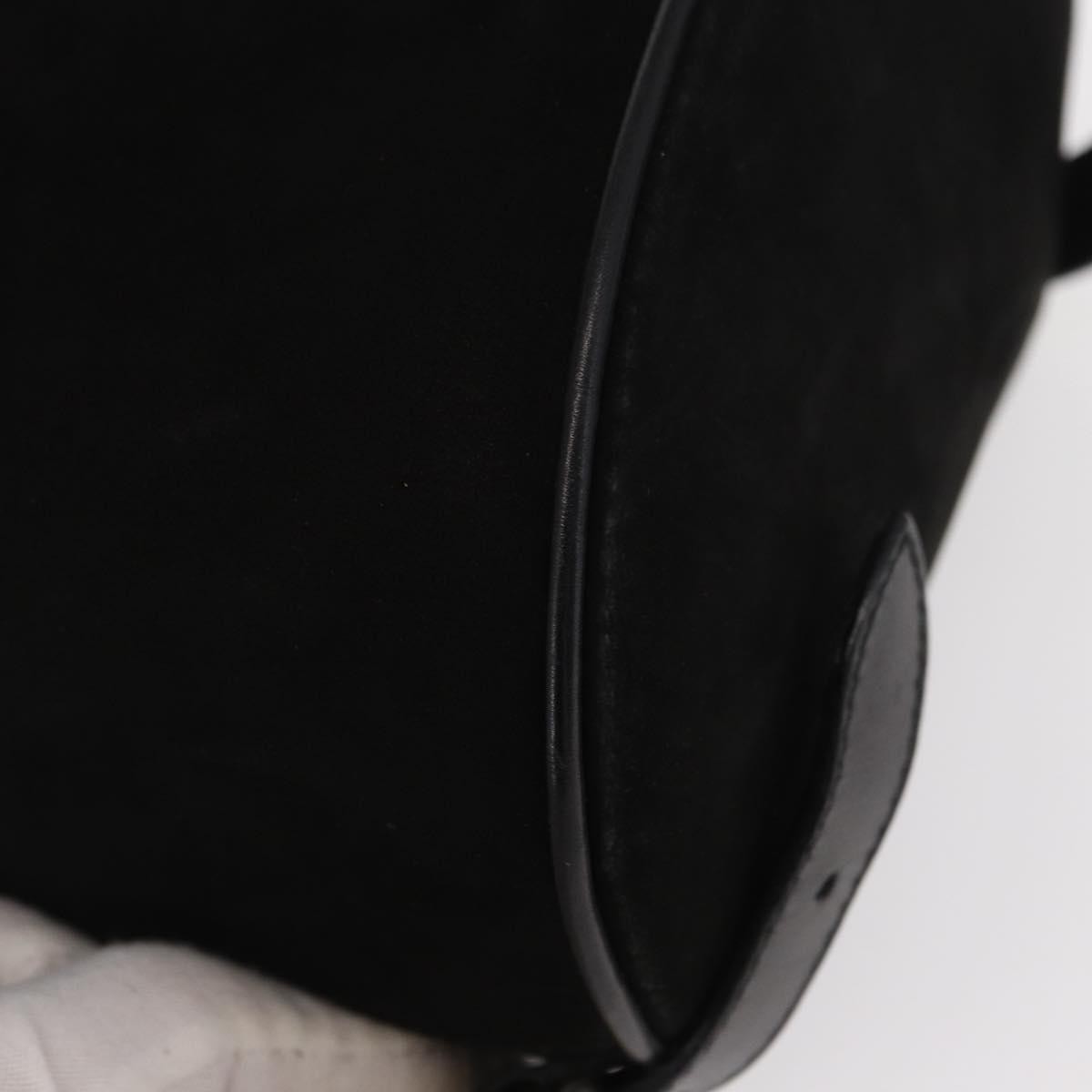 Salvatore Ferragamo Gancini Backpack Suede, BLACK, SUEDE, Backpack