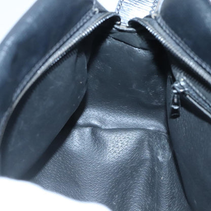 Celine Circle Logo Handbag Leather, BLACK, LEATHER, Handbag