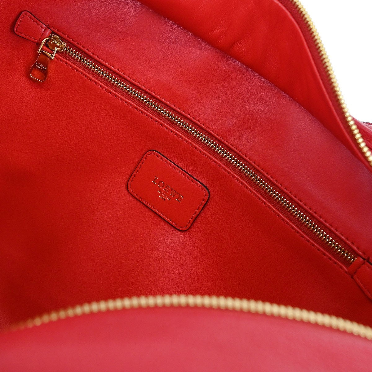 Loewe Amazona Bag Leather, RED, LEATHER, Handbag