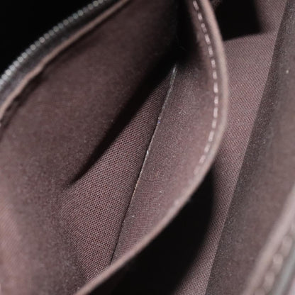 Louis Vuitton Belaia Clutch Taiga Leather, BROWN, LEATHER, Clutche & pouche