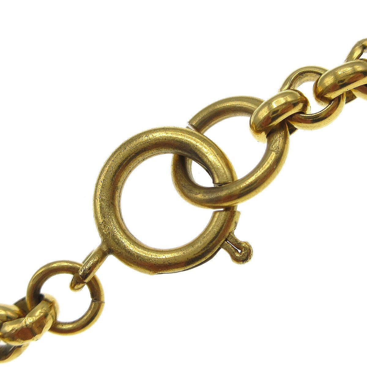 Chanel CC Heart Pendant Necklace Metal, GOLD, GOLD_PLATED, Necklace