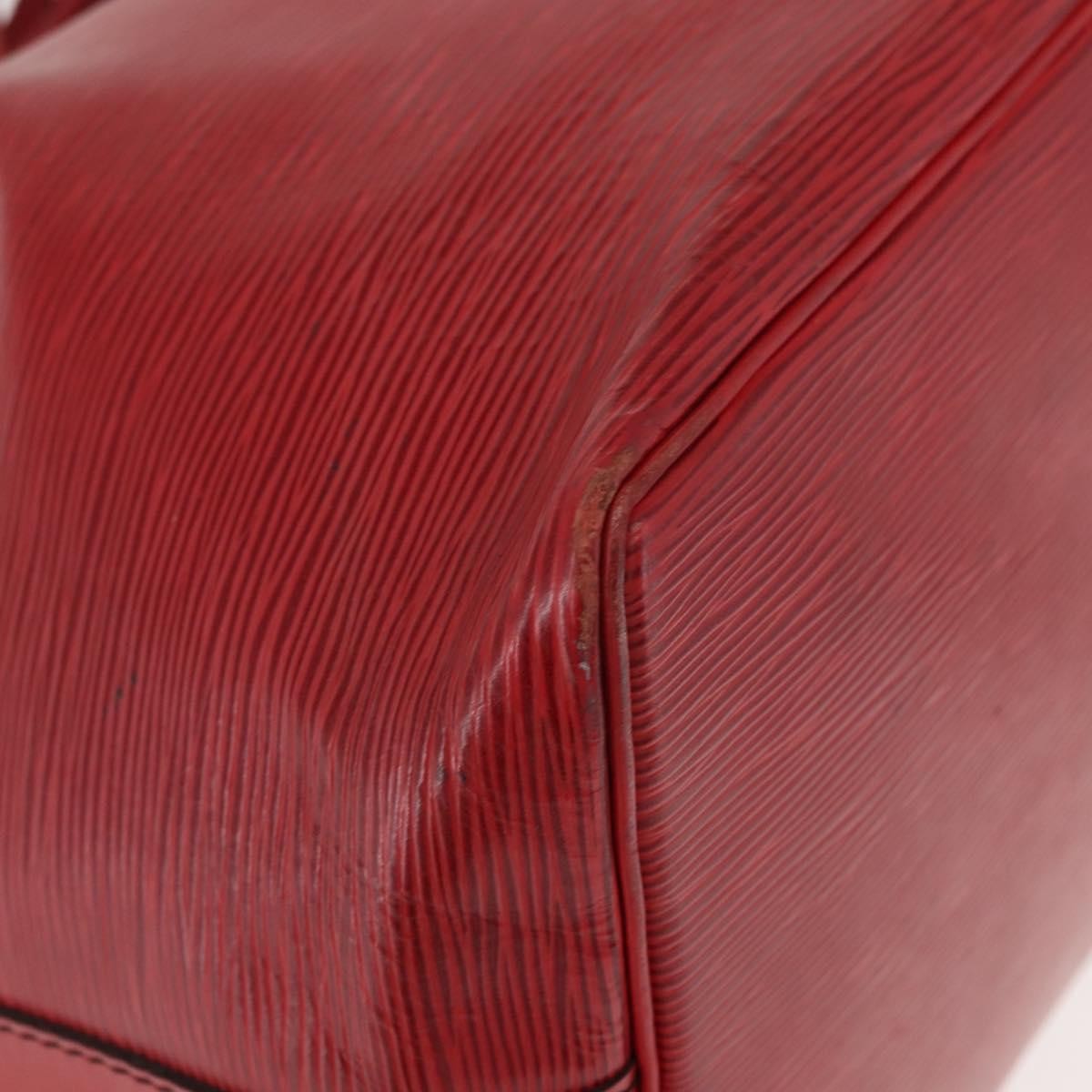 Louis Vuitton Petit Noe Handbag Epi Leather, RED, LEATHER, Shoulder bag