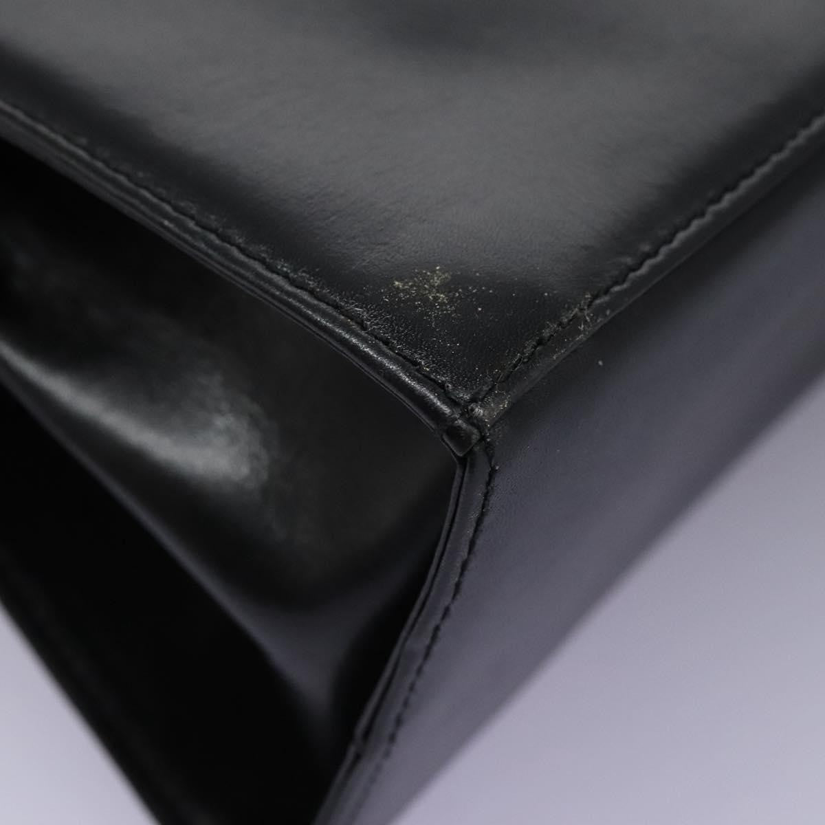 Salvatore Ferragamo Gancini Convertible Top Handle Bag Leather, BLACK, LEATHER, Handbag