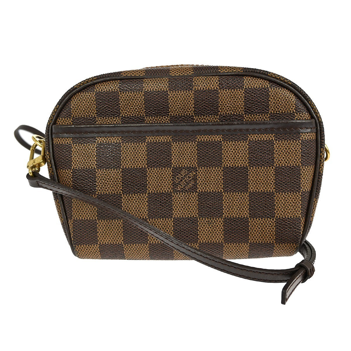 Louis Vuitton Ipanema Pochette Damier, BROWN, CANVAS, Clutche & pouche