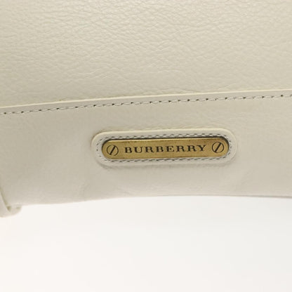 Burberry Vintage Tote Leather, WHITE, LEATHER, Tote bag