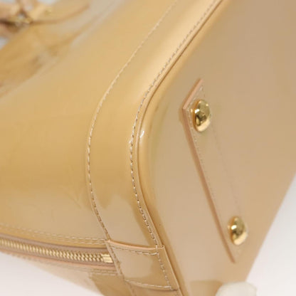 Louis Vuitton Alma Handbag Monogram Vernis, BEIGE, PATENT_LEATHER, Handbag