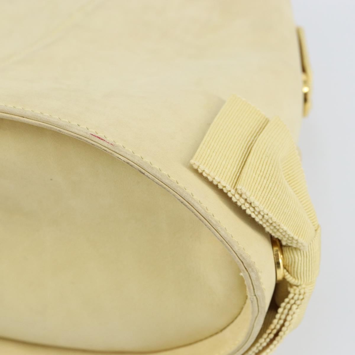 Salvatore Ferragamo Vala Handbag Suede, GOLD, SUEDE, Handbag