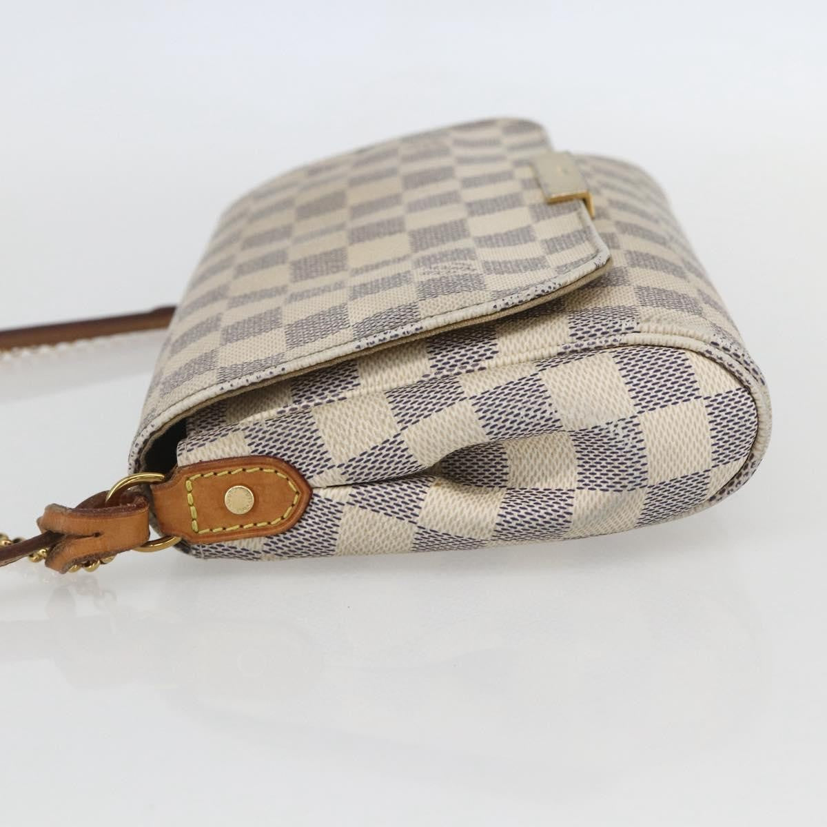Louis Vuitton Favorite Handbag Damier, WHITE, CANVAS, Clutche & pouche