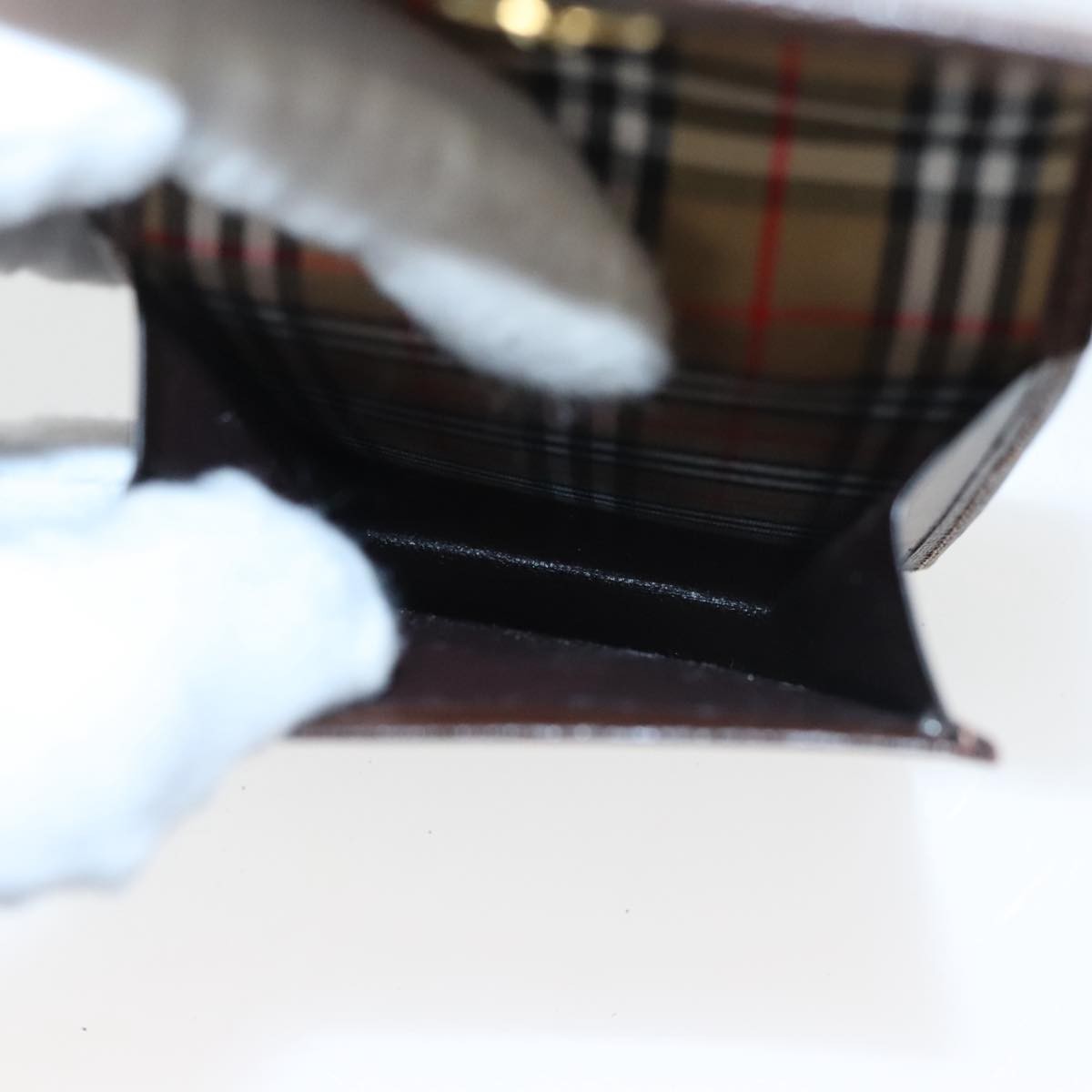 Burberry Vintage Pouch Leather, BROWN, LEATHER, Clutche & pouche