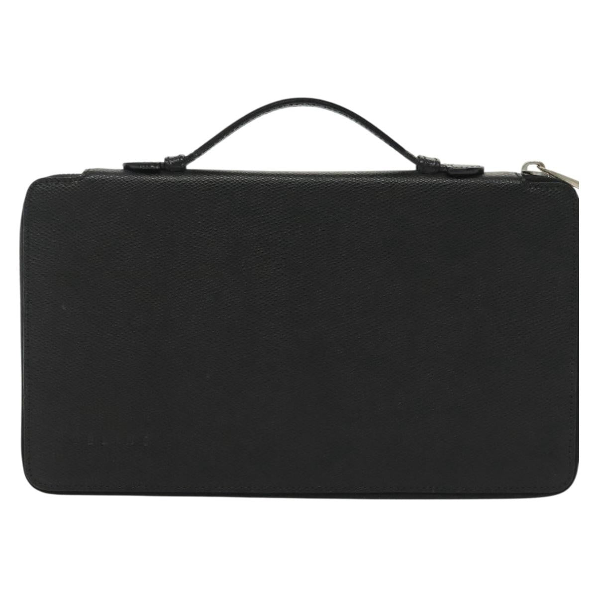 Celine Travel Organizer Leather, BLACK, LEATHER, Clutche & pouche