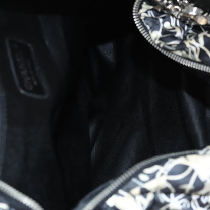 Chanel Kaleidoscope Chain Tote Quilted Printed Satin, BLACK, SILK, Shoulder bag