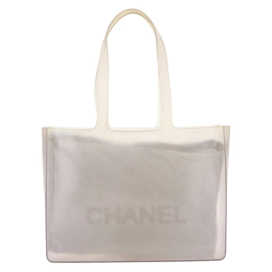 Chanel Jelly Tote Rubber, GRAY, RUBBER, Tote bag