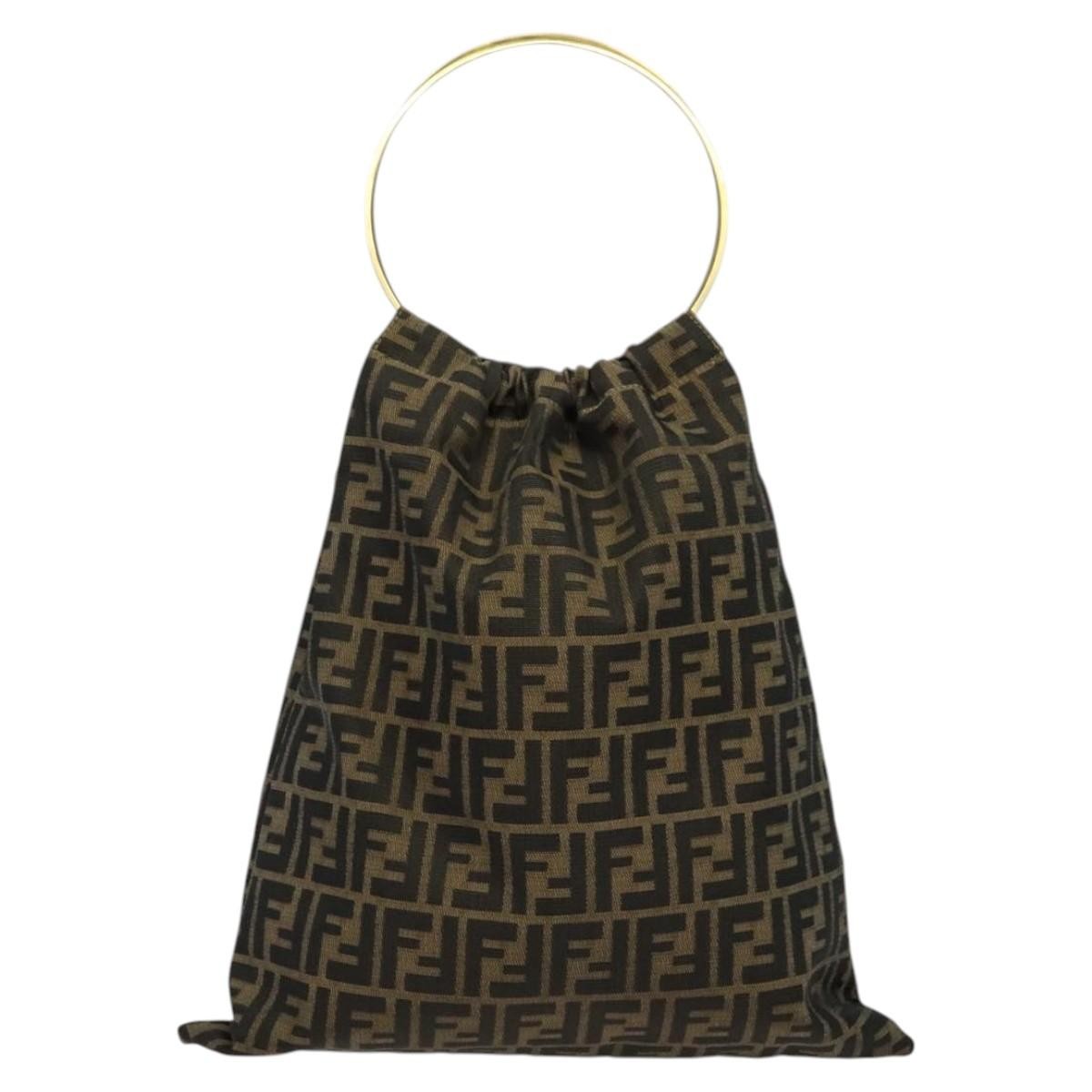 Fendi Zucca Tote bag FF motif, BROWN, CANVAS, Tote bag
