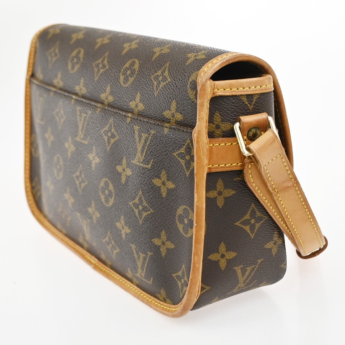 Louis Vuitton Sologne Handbag Monogram Canvas, Brown, Leather, Shoulder Bag