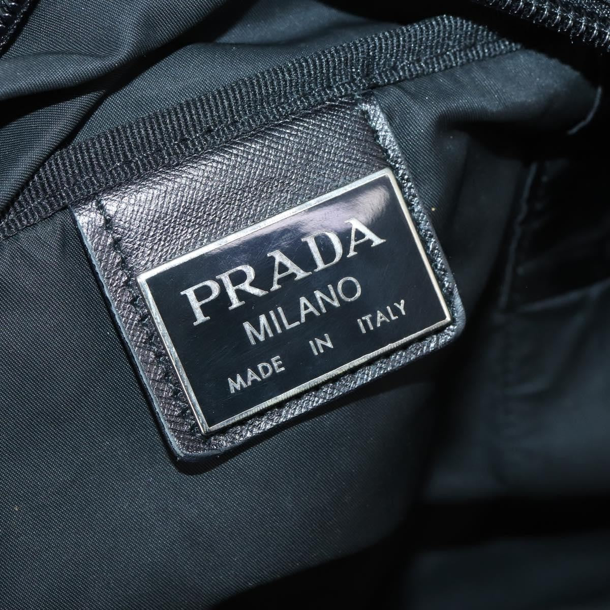 Prada Boston Bag Tessuto, BLACK, NYLON, Handbag