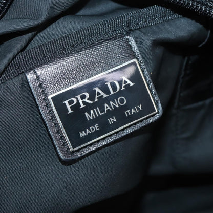 Prada Boston Bag Tessuto, BLACK, NYLON, Handbag