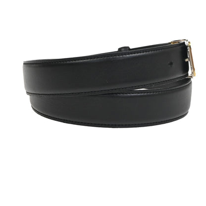 Cartier Santos Plaque Reversible Belt Leather, Black, Leather, Belt
