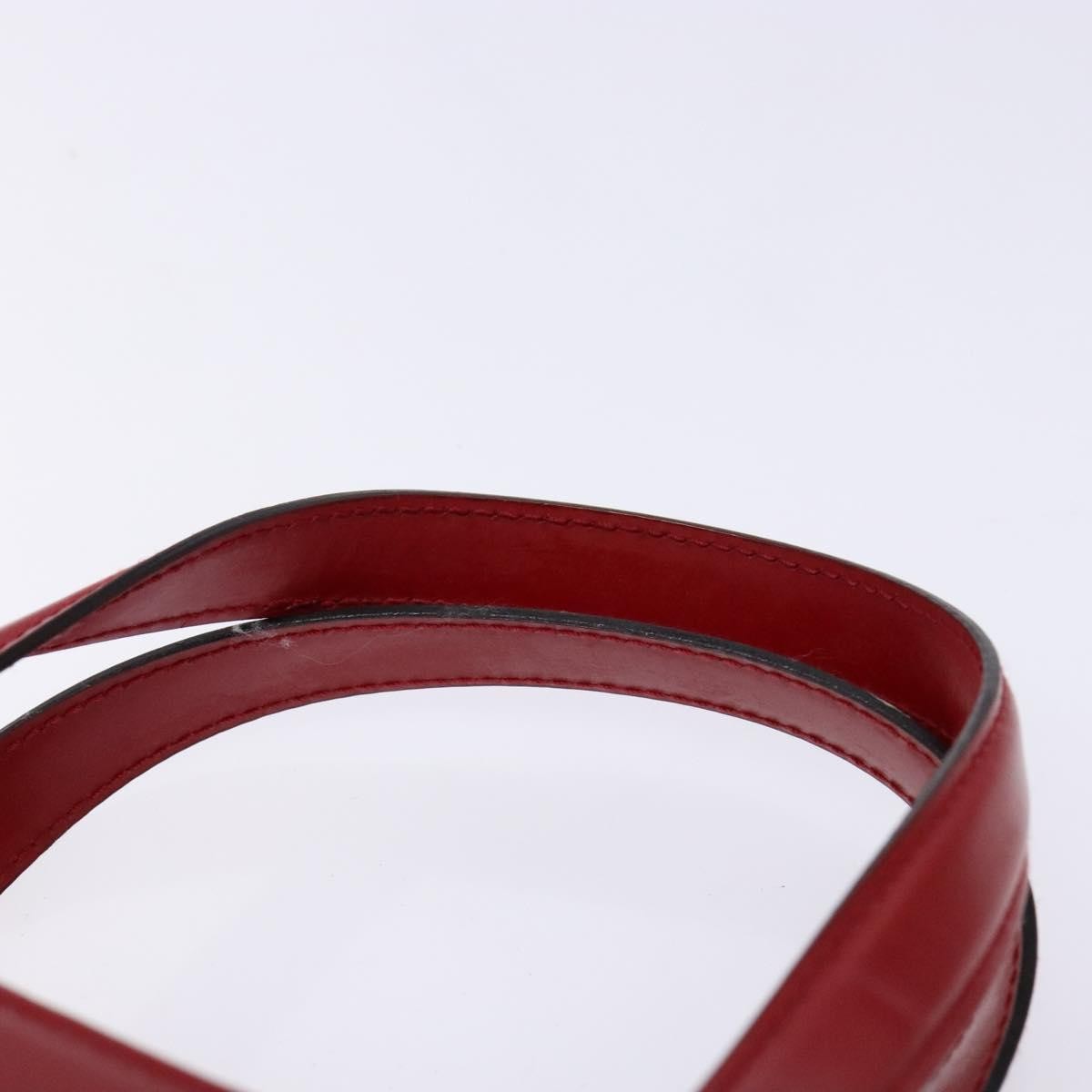 Salvatore Ferragamo Gancini handbag Leather, RED, LEATHER, Handbag