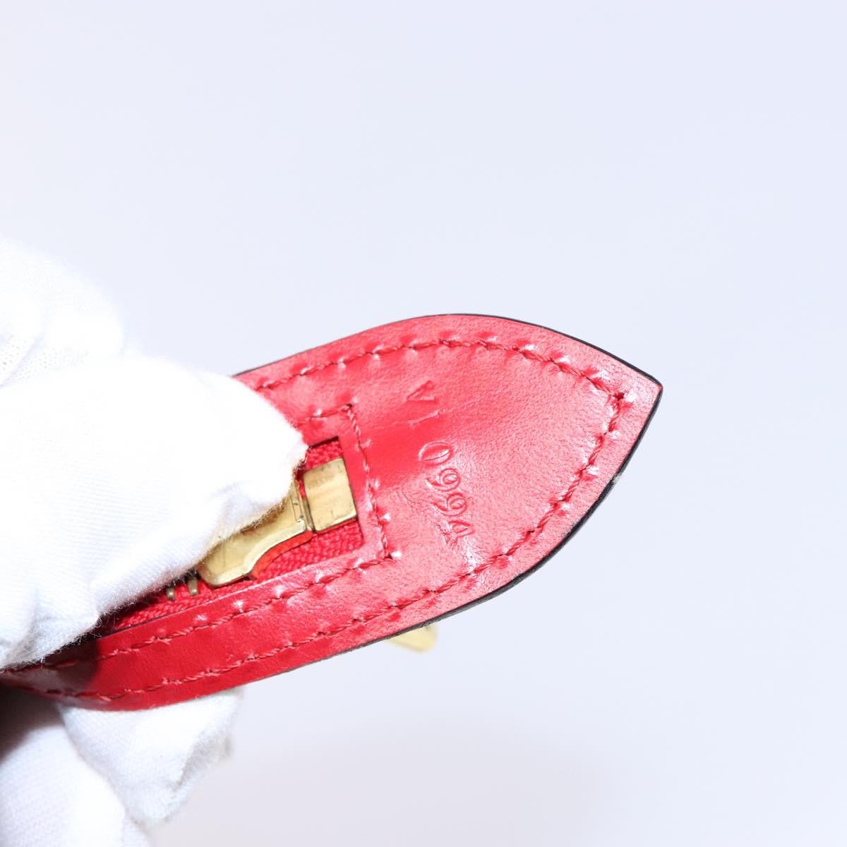 Louis Vuitton Saint Jacques Handbag Epi Leather, RED, LEATHER, Handbag