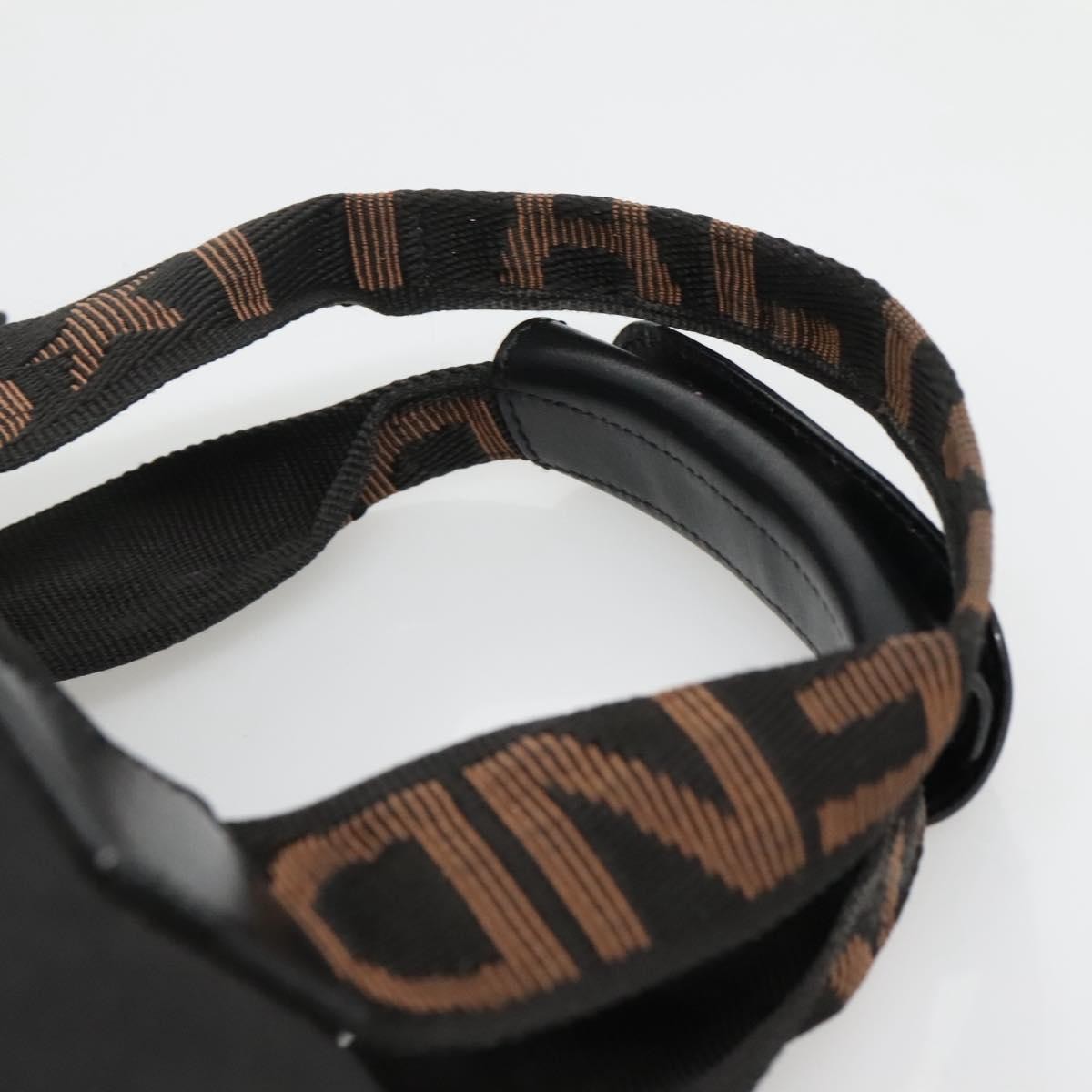 Fendi Vintage Convertible Logo Weekender Nylon, BLACK, CANVAS, Handbag