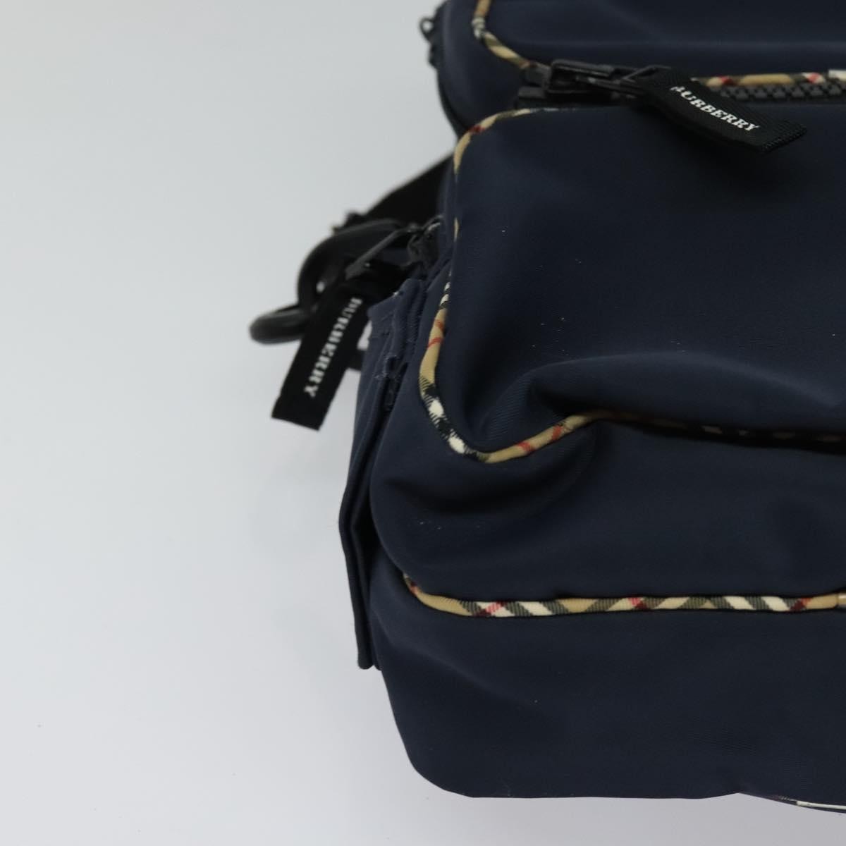 Burberry Vintage Shoulder Bag Nylon, NAVY, NYLON, Shoulder bag