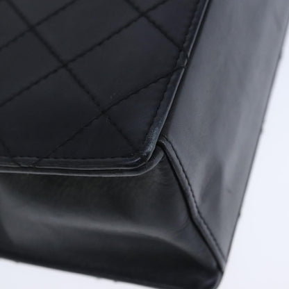 Chanel Vintage CC Turnlock Satchel Leather, BLACK, LEATHER, Handbag