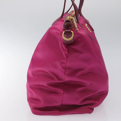 Prada Convertible Zip Tote Tessuto, PINK, NYLON, Tote bag