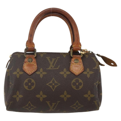 Louis Vuitton Speedy Mini HL Handbag Monogram Canvas, BROWN, CANVAS, Handbag