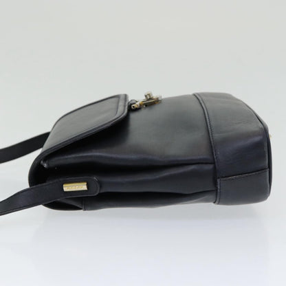 Bally Vintage Shoulder Bag Leather, Black, Leather, Shoulder Bag