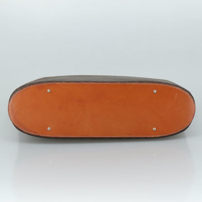 Celine Vintage Macadam Tote bag Canvas and Leather, BROWN, CANVAS, Tote bag