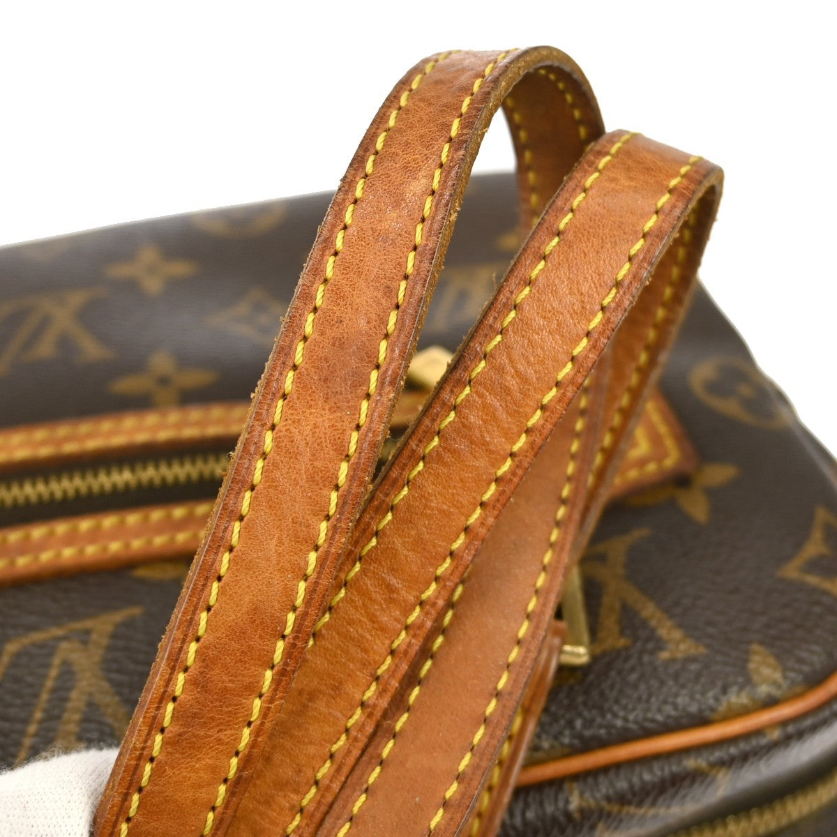 Louis Vuitton Cite Handbag Monogram Canvas, BROWN, CANVAS, Handbag