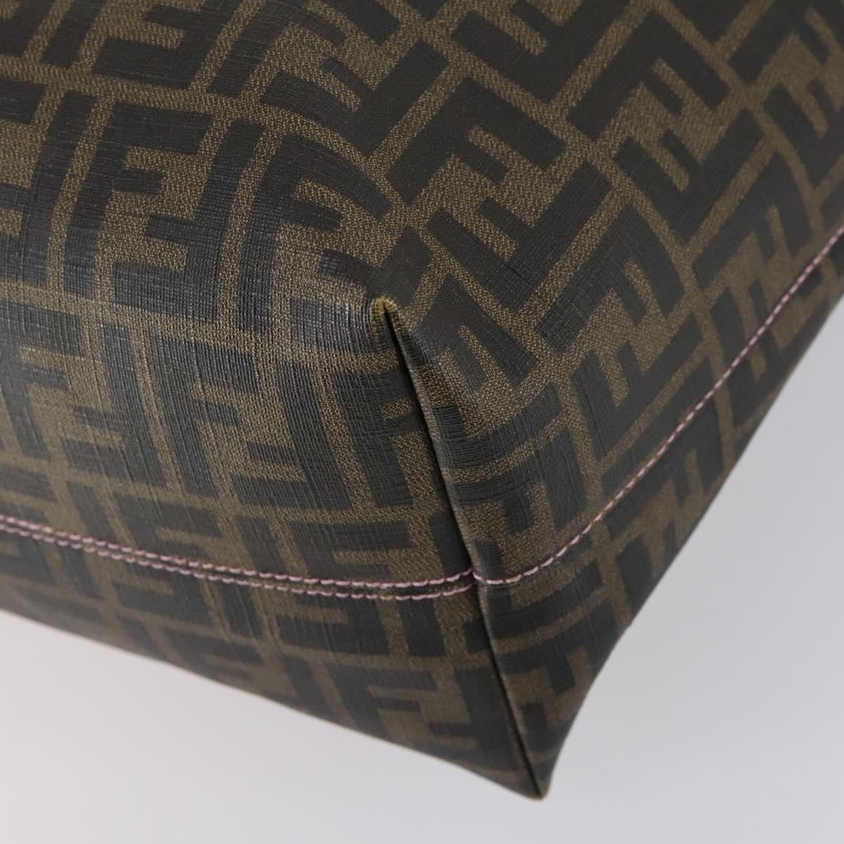 Fendi Roll Tote Zucca Canvas, BLACK, CANVAS, Tote bag