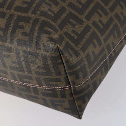 Fendi Roll Tote Zucca Canvas, BLACK, CANVAS, Tote bag