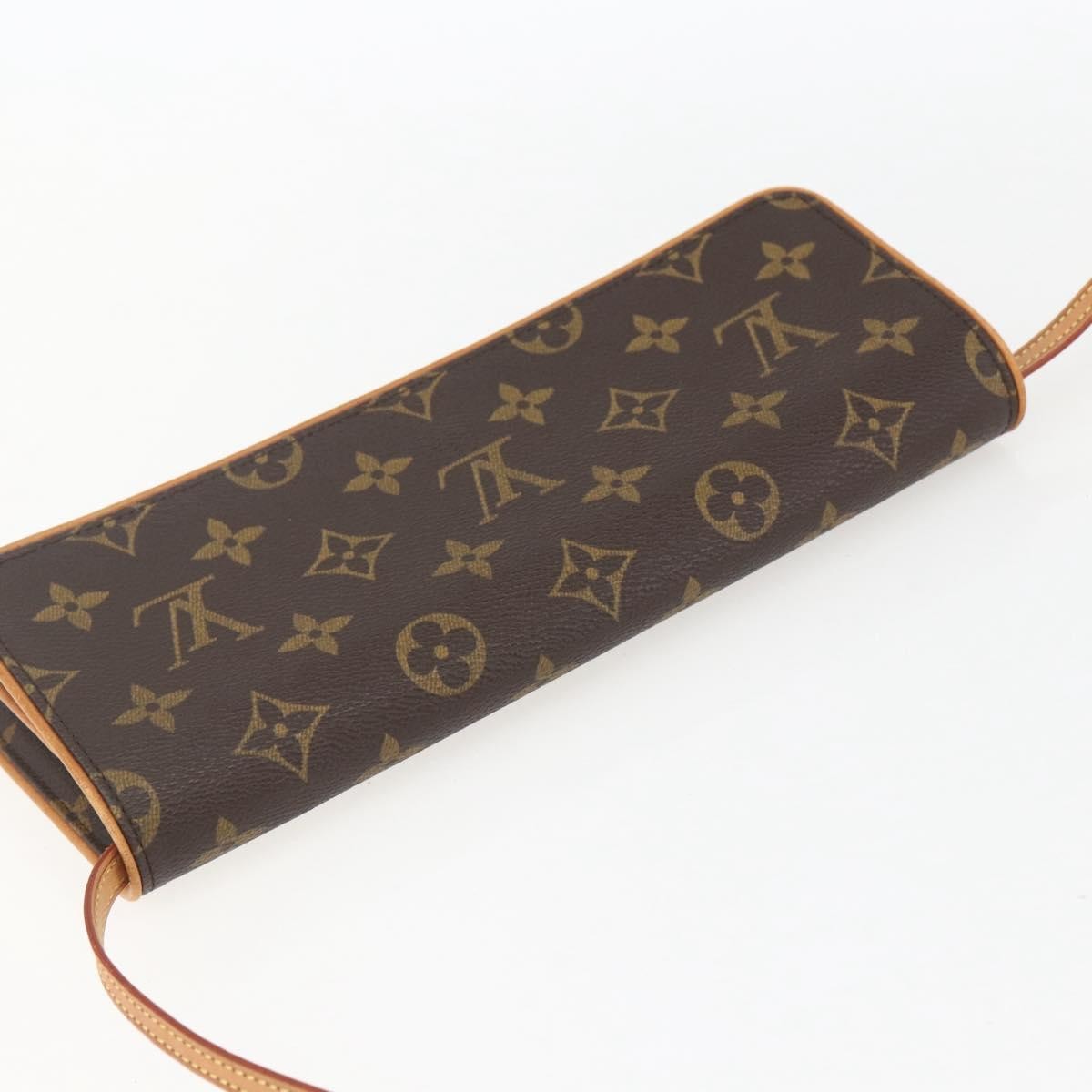 Louis Vuitton Twin Handbag Monogram Canvas, BROWN, CANVAS, Clutche & pouche