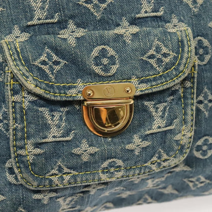Louis Vuitton Baggy Handbag Denim, BLUE, DENIM_JEANS, Shoulder bag