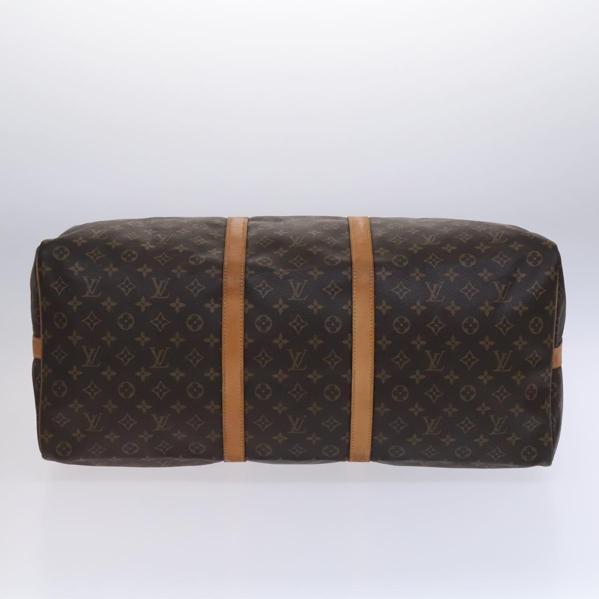 Louis Vuitton Keepall Bandouliere Bag Monogram Canvas, BROWN, CANVAS, Travel bag