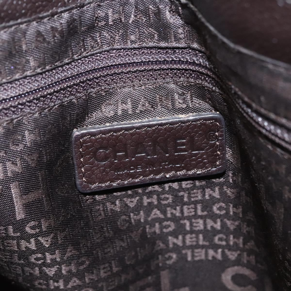 Chanel Chocolate Bar Coco Mark handbag Caviar skin, BROWN, LEATHER, Handbag