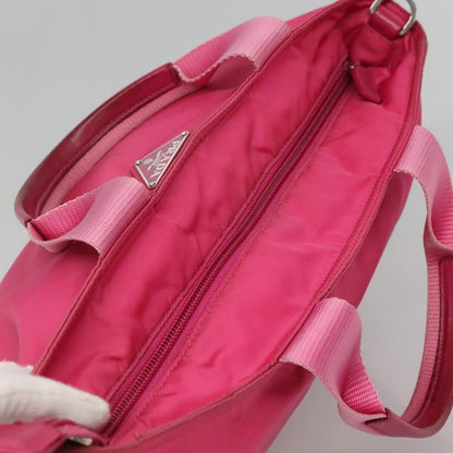Prada Vela Convertible Tote Tessuto, PINK, NYLON, Tote bag