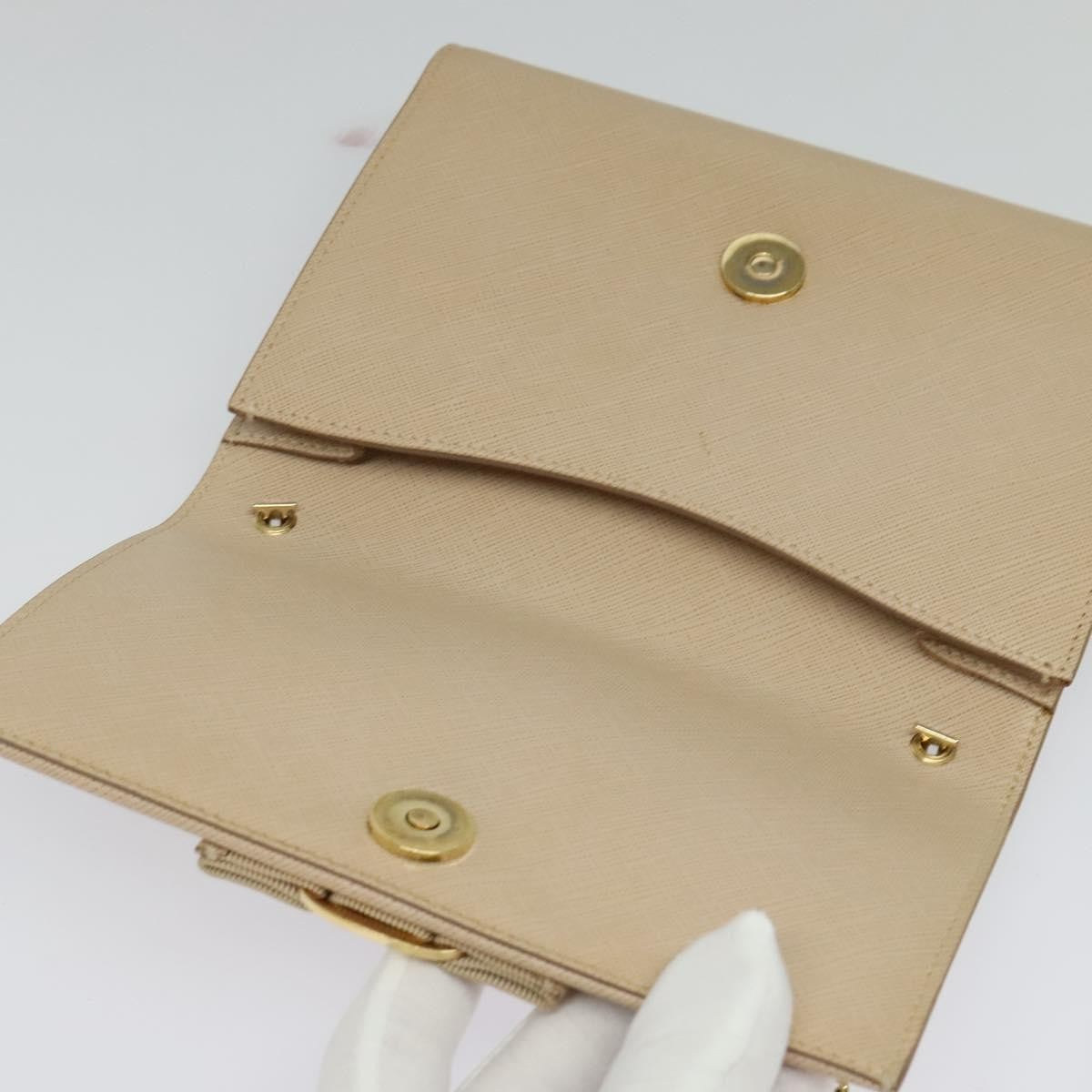 Salvatore Ferragamo Ginny Crossbody Bag Leather, BEIGE, LEATHER, Shoulder bag