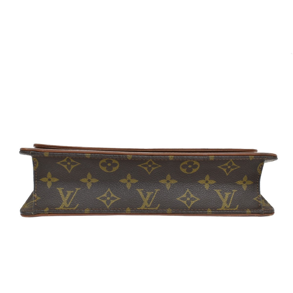 Louis Vuitton Dame Pochette Monogram Canvas, BROWN, CANVAS, Clutche & pouche