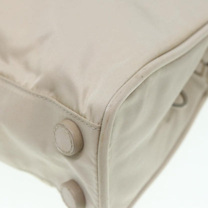 Prada Zip Around Tote Tessuto, BEIGE, NYLON, Tote bag