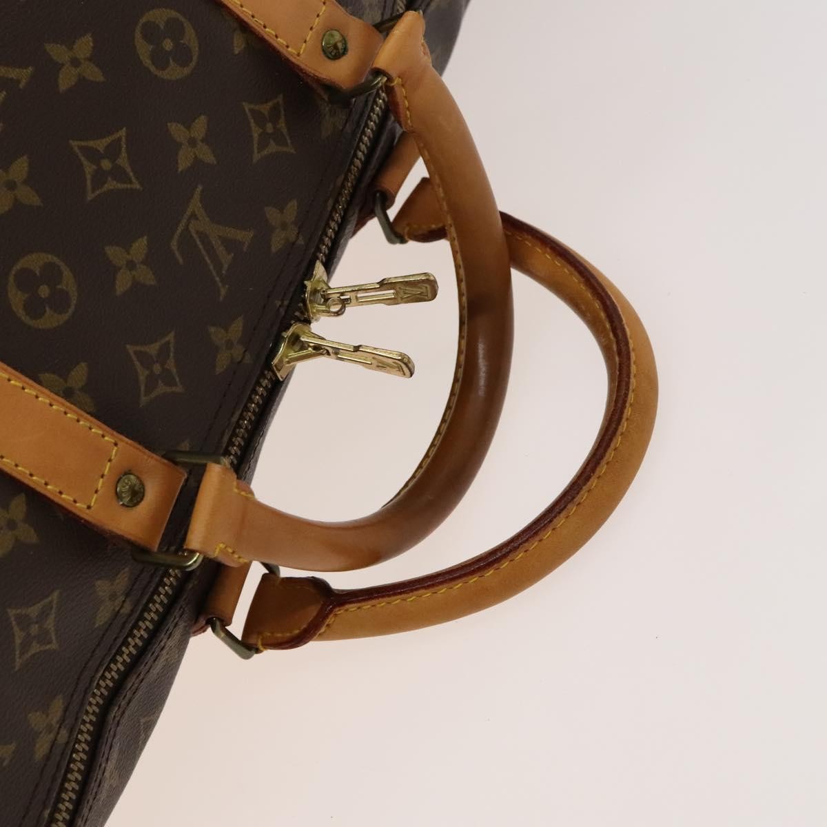 Louis Vuitton Keepall Bag Monogram Canvas, BROWN, CANVAS, Travel bag