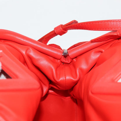 Bottega Veneta Point Shoulder Bag Chunky Knit Fabric, RED, NYLON, Shoulder bag