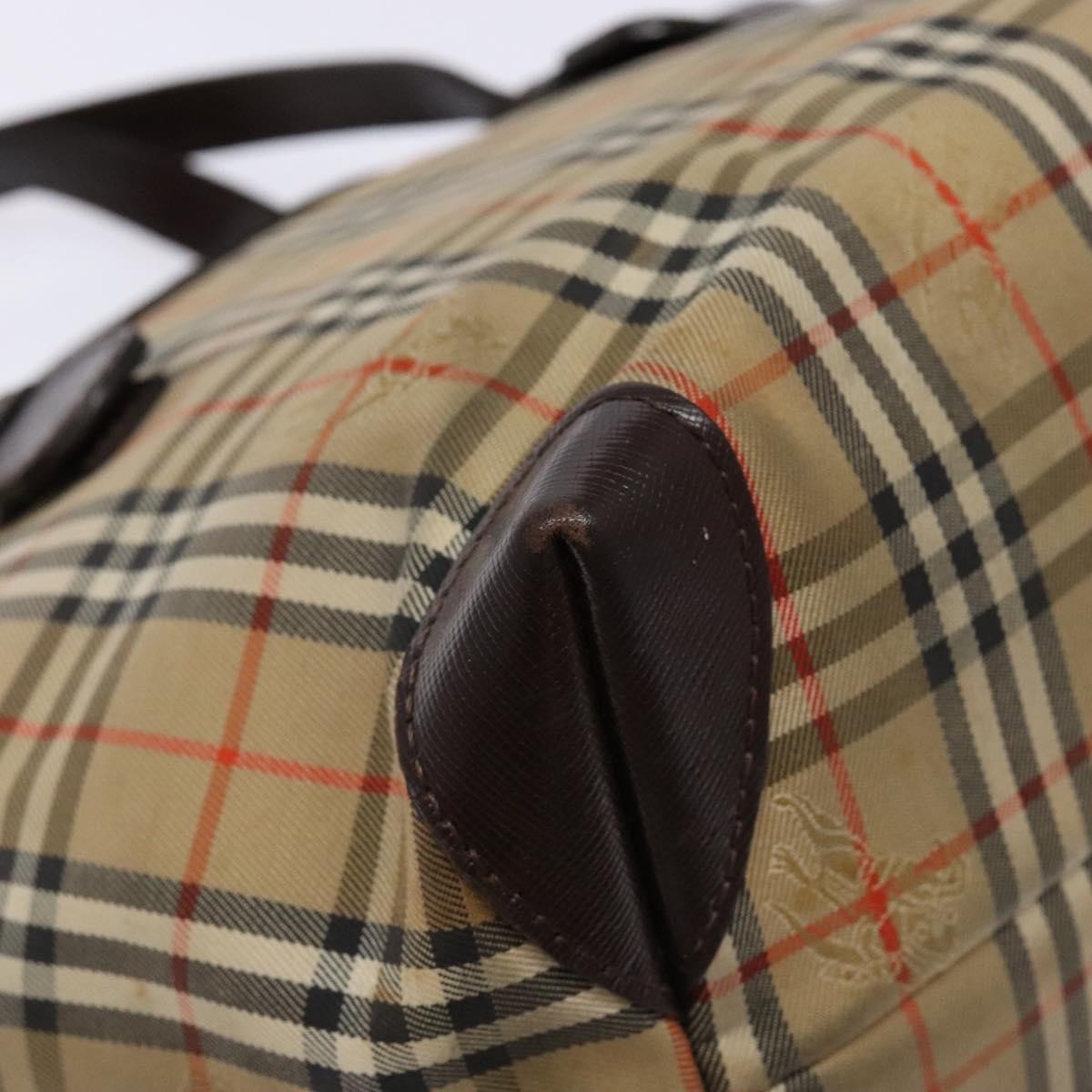 Burberry Nova Check Handbag Nova Check Canvas and leather, BEIGE, CANVAS, Handbag