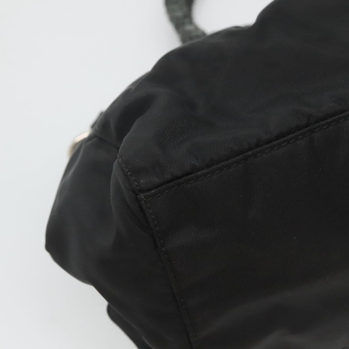 Prada Convertible Bow Tote Tessuto, BLACK, NYLON, Handbag